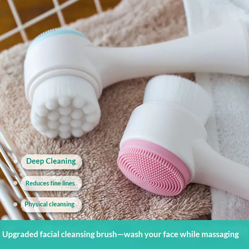 Double Sided Manual Facial Cle - Silicone Face Scrubber Electric review and price