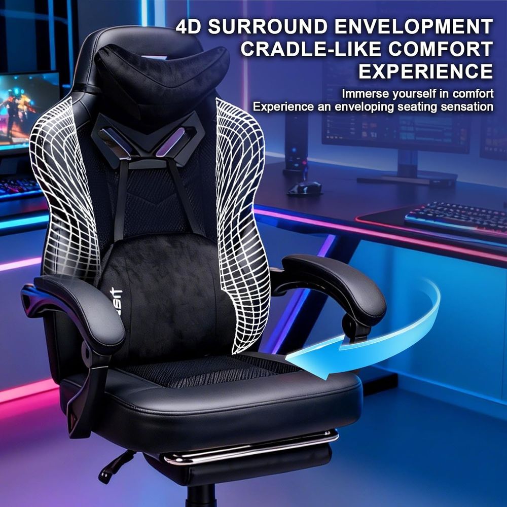 Gaming Chair PRO, Ergonomic Ga - Massage review and price