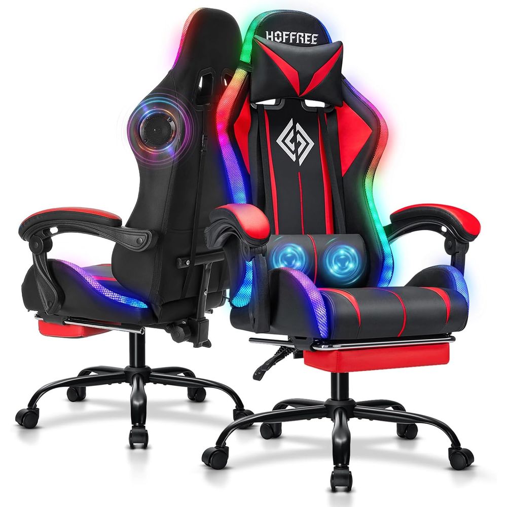 RGB Gaming Chair with Bluetoot - Massage review and price