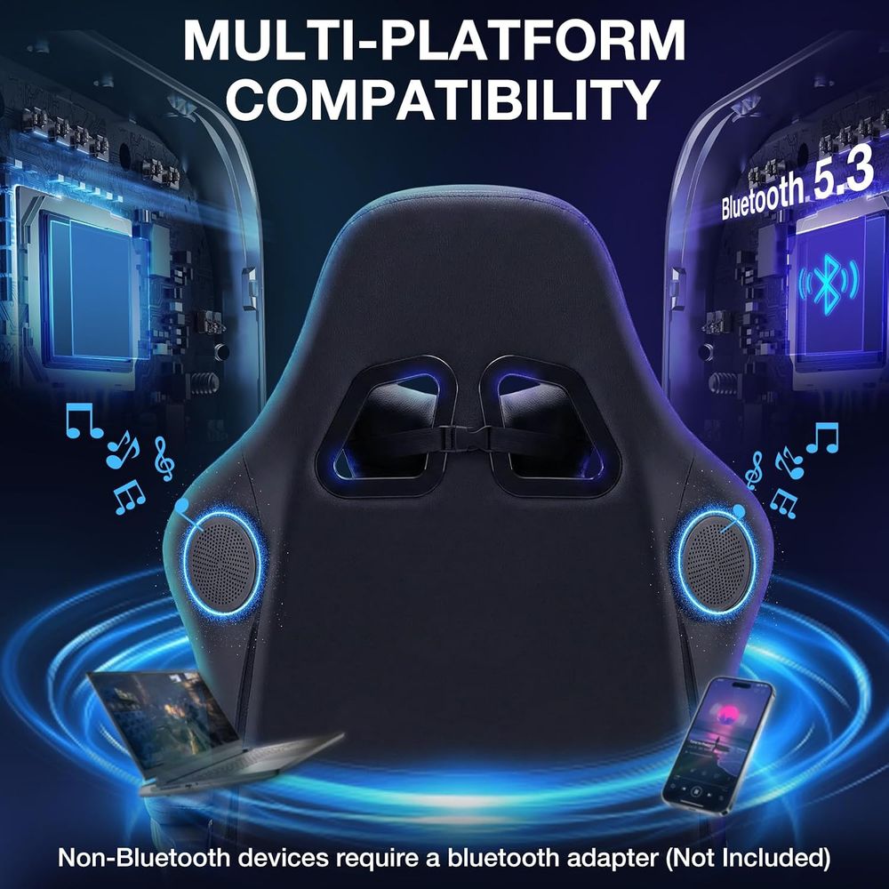 RGB Gaming Chair with Bluetoot - Massage review and price