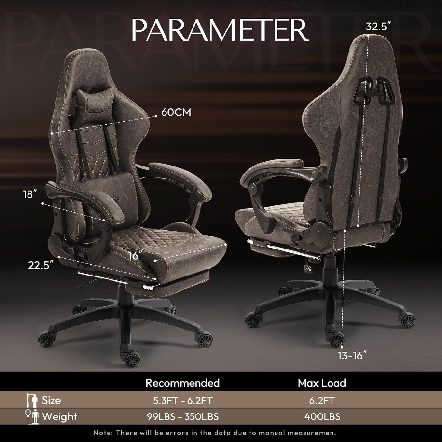Big Tall Vintage Gaming Chair  - Massage review and price