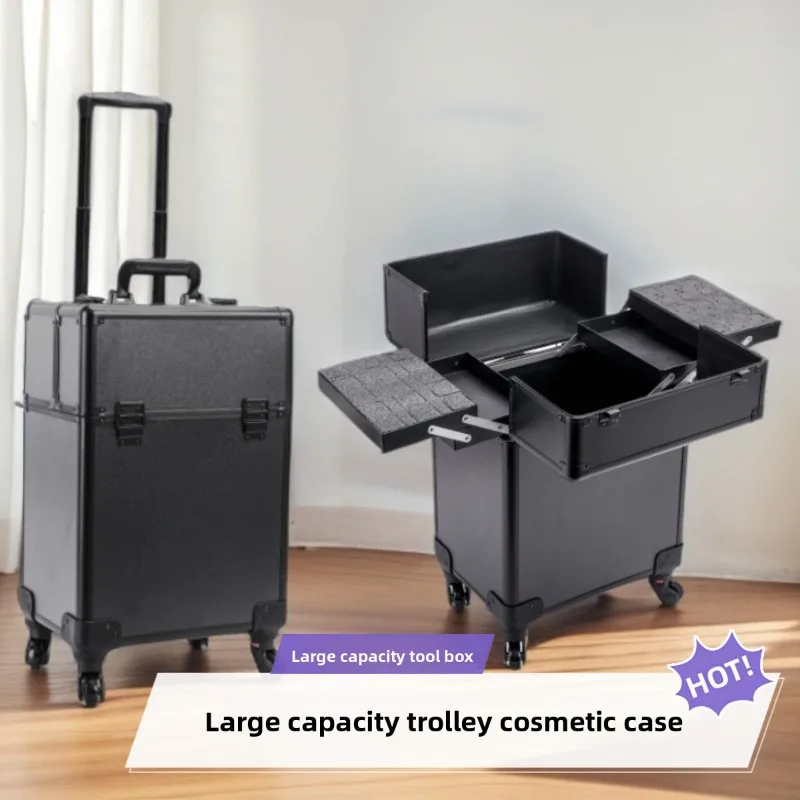 Rolling Cosmetic Luggage Organ - Nail Art review and price