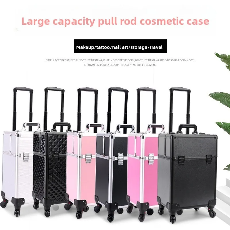 Rolling Cosmetic Luggage Organ - Nail Art review and price