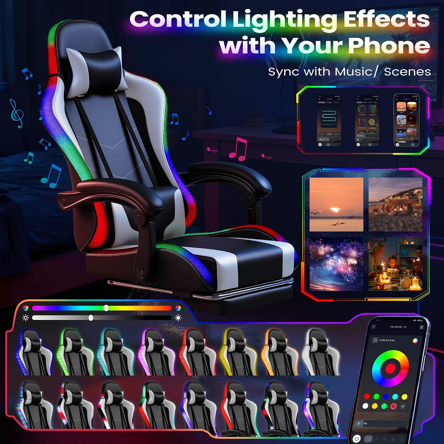 Homall Gaming Chair, Ergonomic - Massage review and price