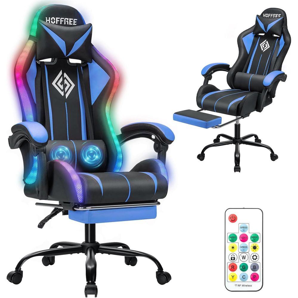 LED Gaming Chair with Massage  - Massage review and price