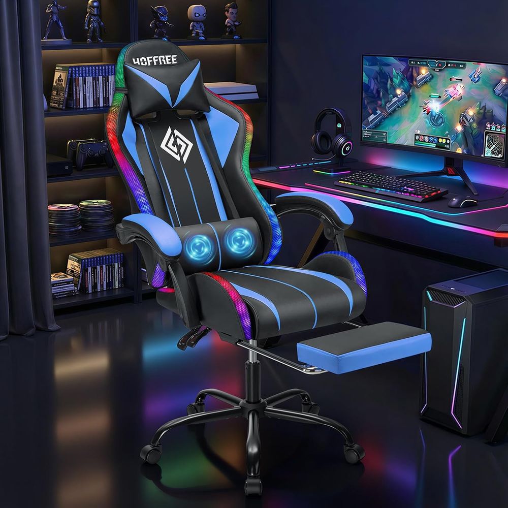 LED Gaming Chair with Massage  - Massage review and price
