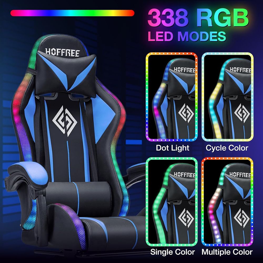 LED Gaming Chair with Massage  - Massage review and price