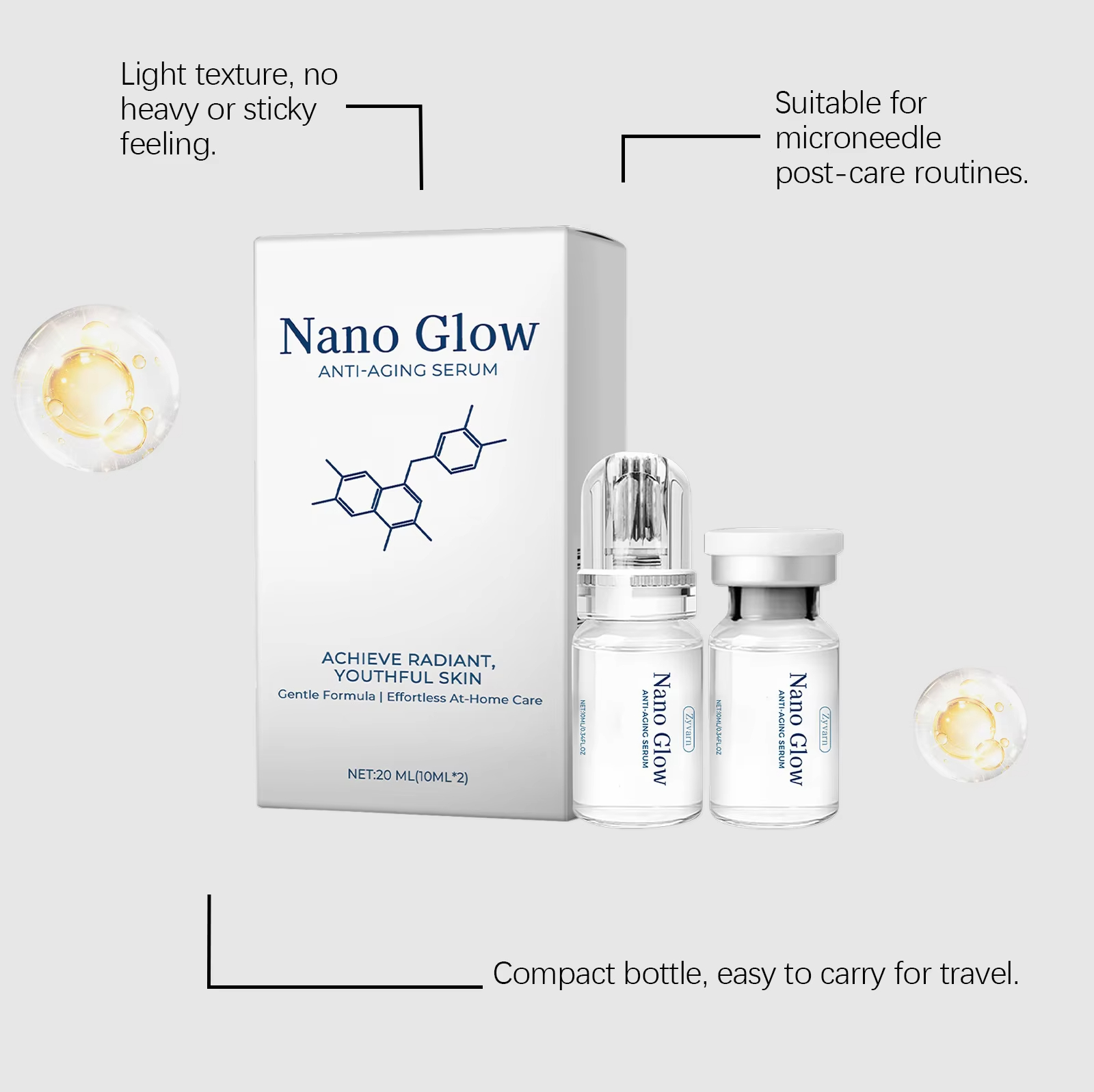2*10ML Facial Hyaluronic Acid  - Hyaluronic Acid Facial Serum review and price
